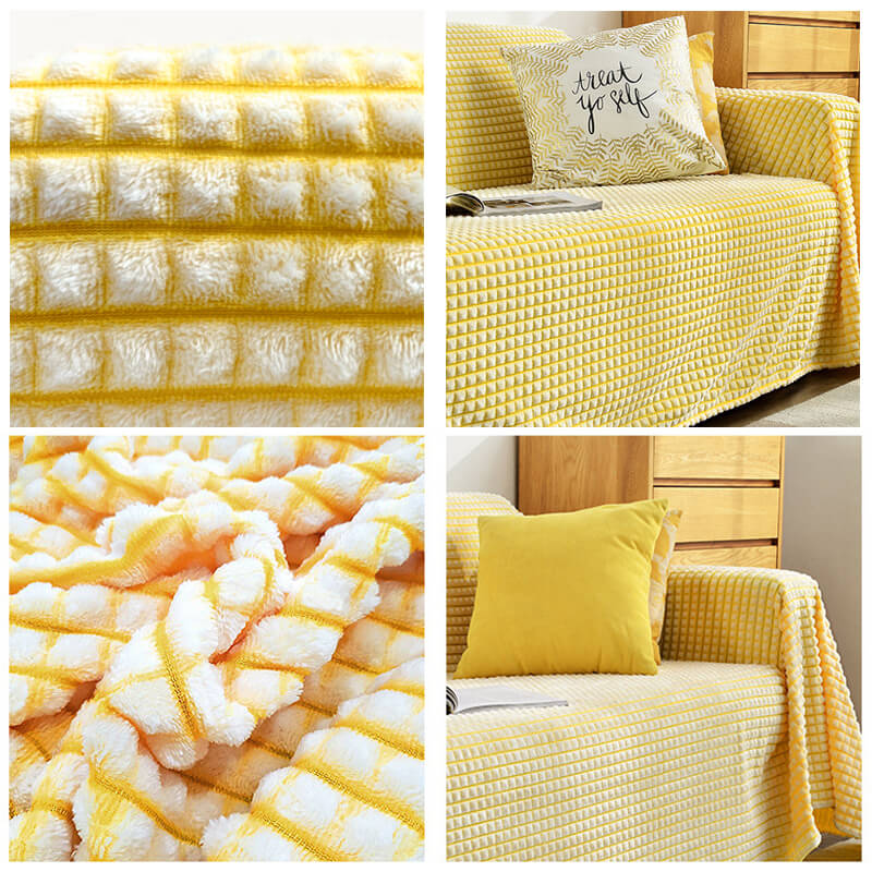 Flanellen bankplaid - Dubbelzijdige polyester microvezel