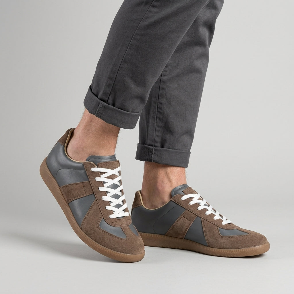 Retro lage sneakers voor heren
