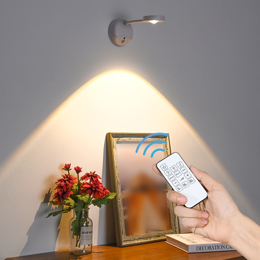USB-oplaadbare LED-wandlamp met afstandsbediening