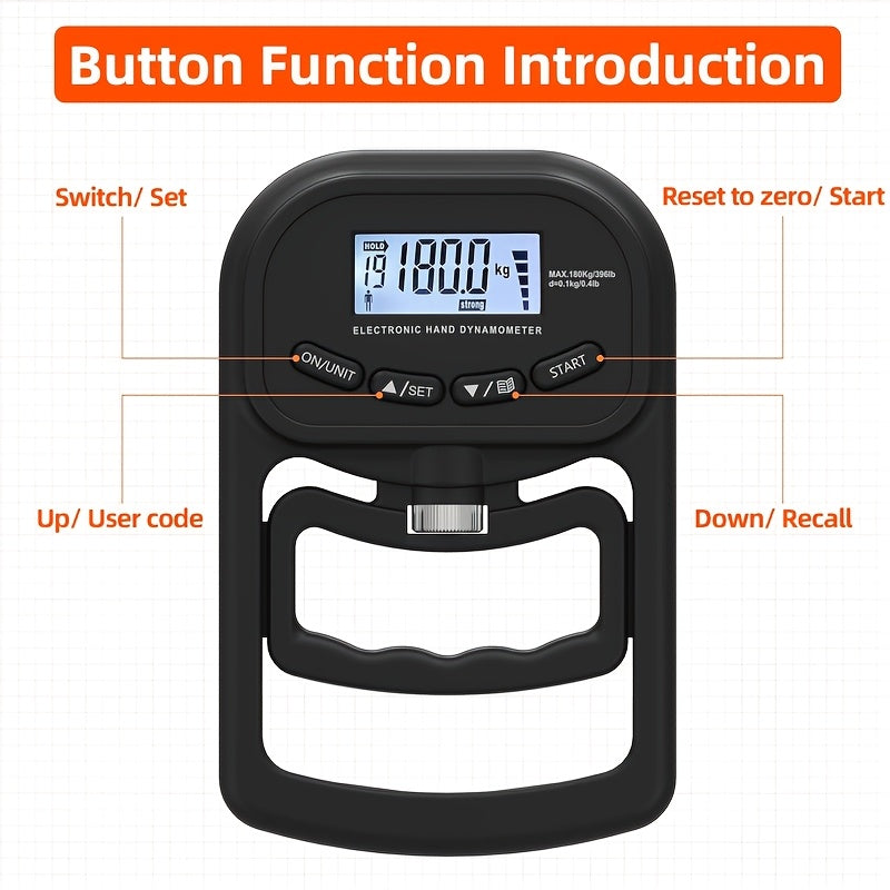 Digitale Handknijpkrachtmeter met LCD-display