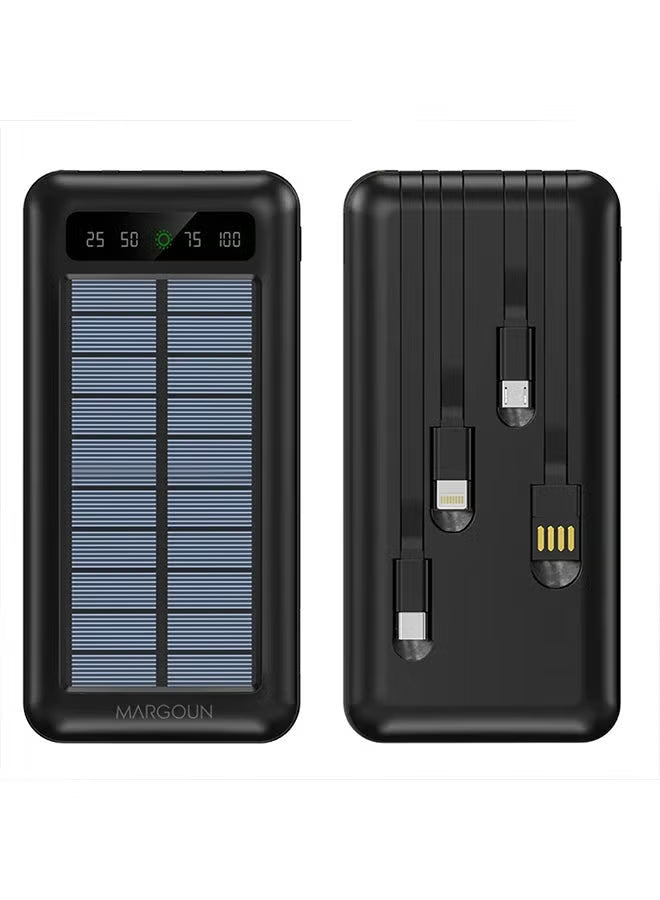 Solar powerbank van 20.000 mAh met dubbele USB-uitgang