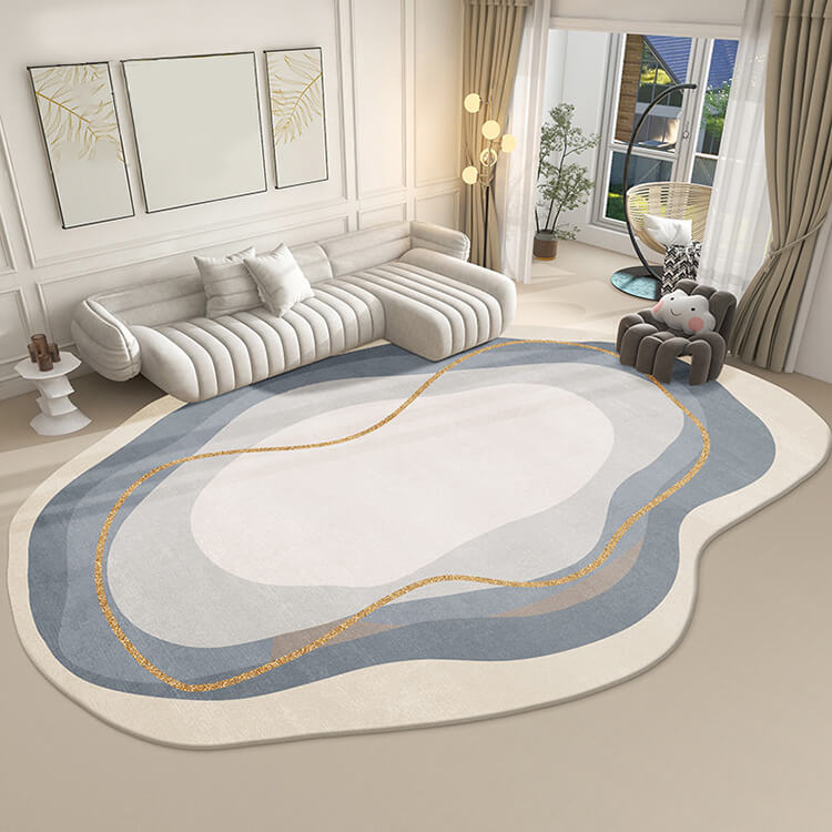 Onregelmatig vloerkleed - Polyester met TPR antislip