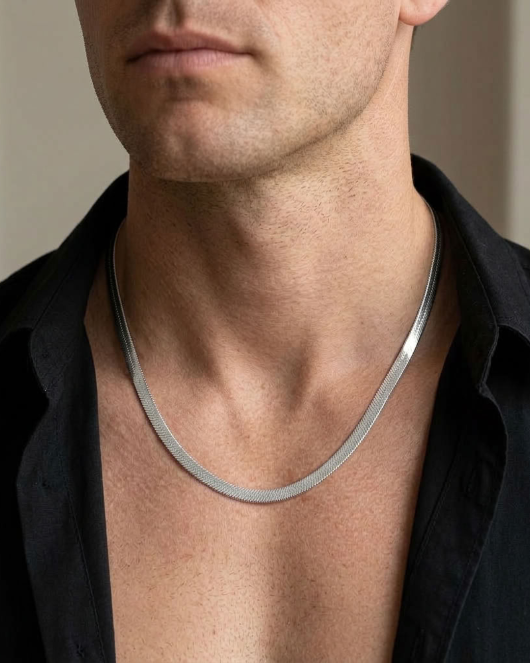 5 mm slangenketting voor heren
