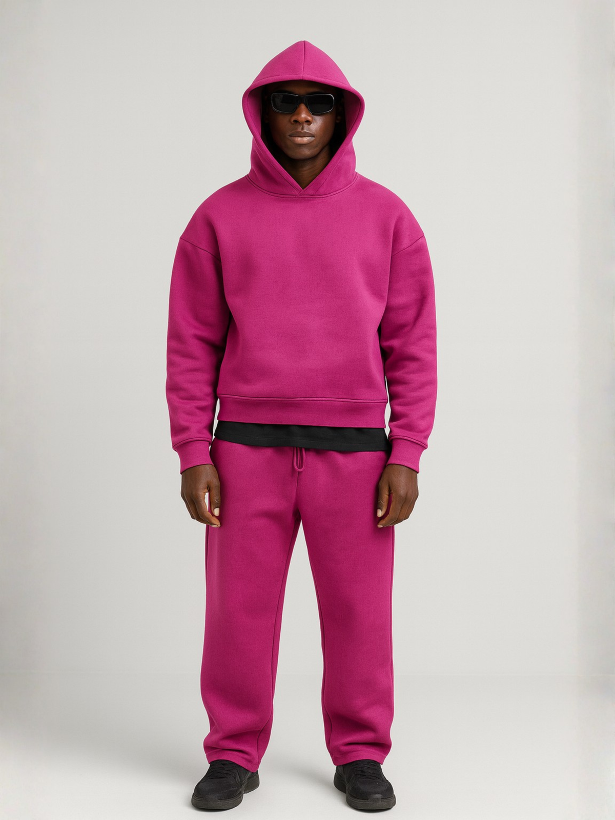 Oversized hoodie- en joggerset voor heren