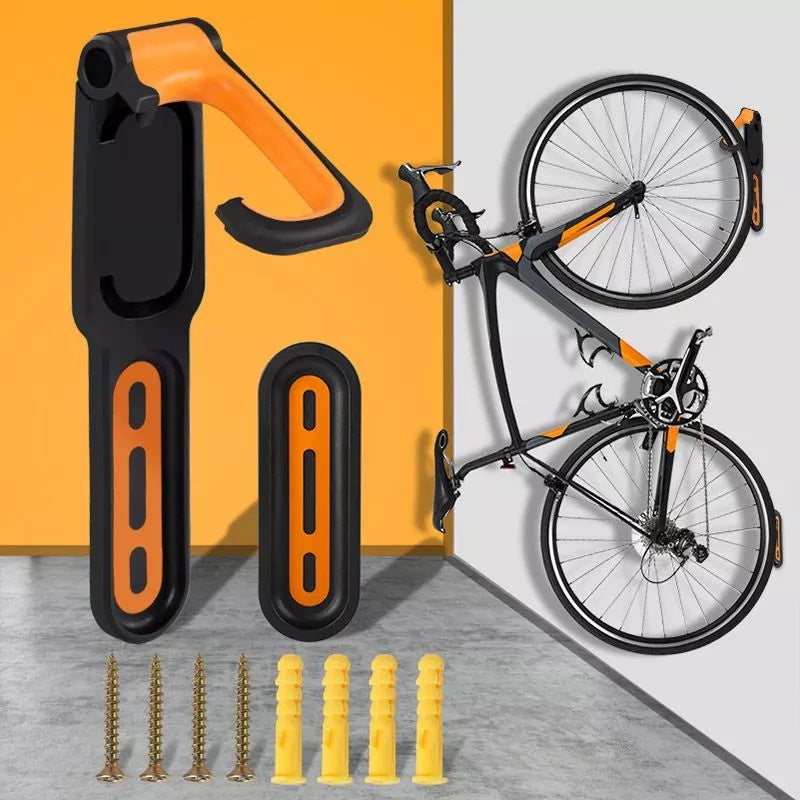 Wandgemonteerde Fietshouder met Beschermende Rubberen Haak