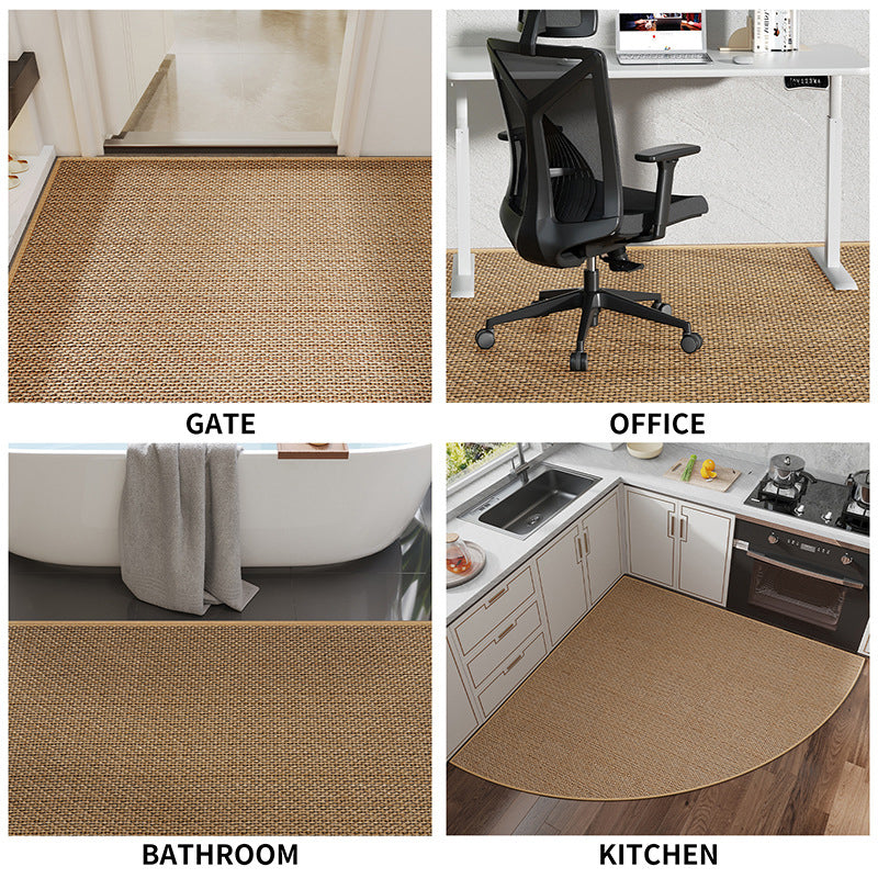 Waaiervormig hoekvloerkleed - Polyester met rubberen rug