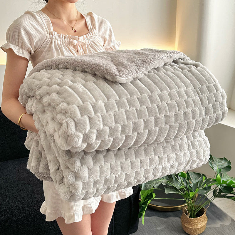 3D schildpaddeken - Licht microvezel fleece in drie maten