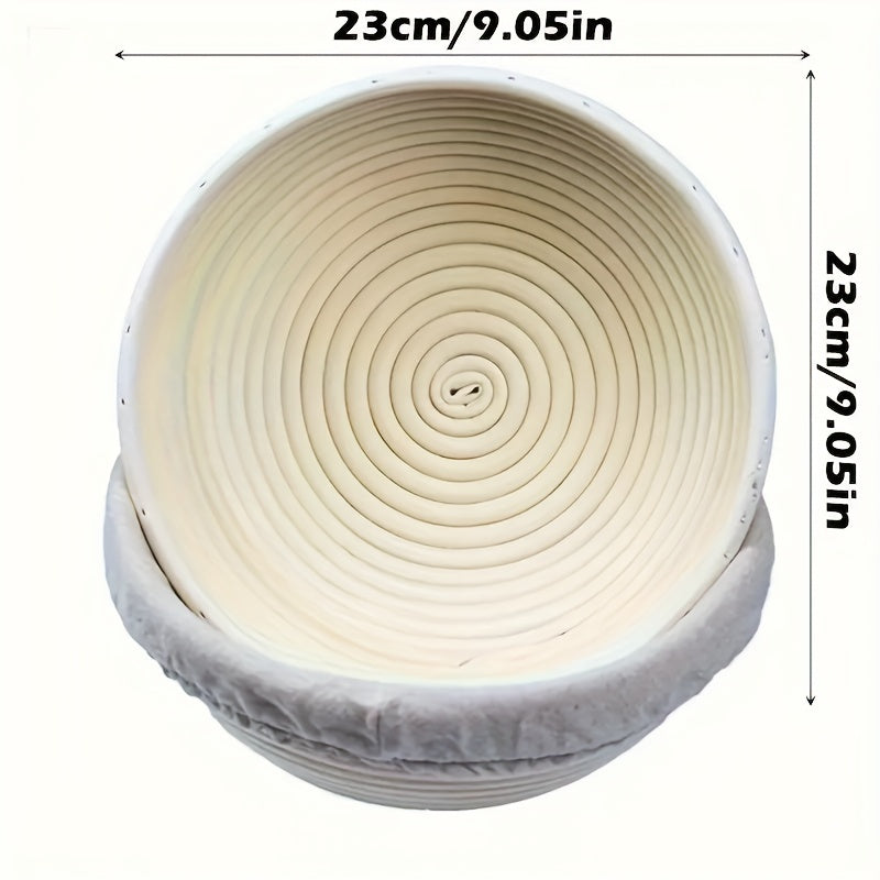 9-inch rijsmandset voor zuurdesembrood