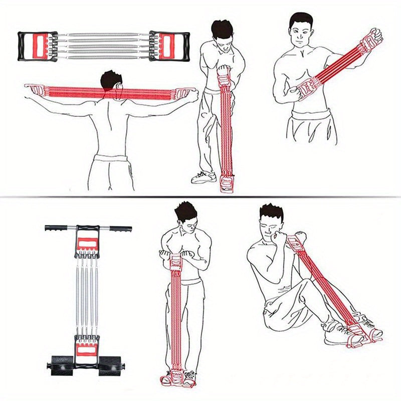 3-in-1 Veertrainer voor Borst, Armen en Core