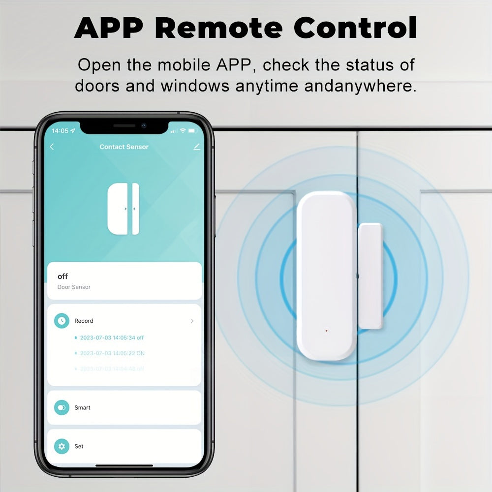 Slimme wifi-deur- en raamsensor met alarmmeldingen