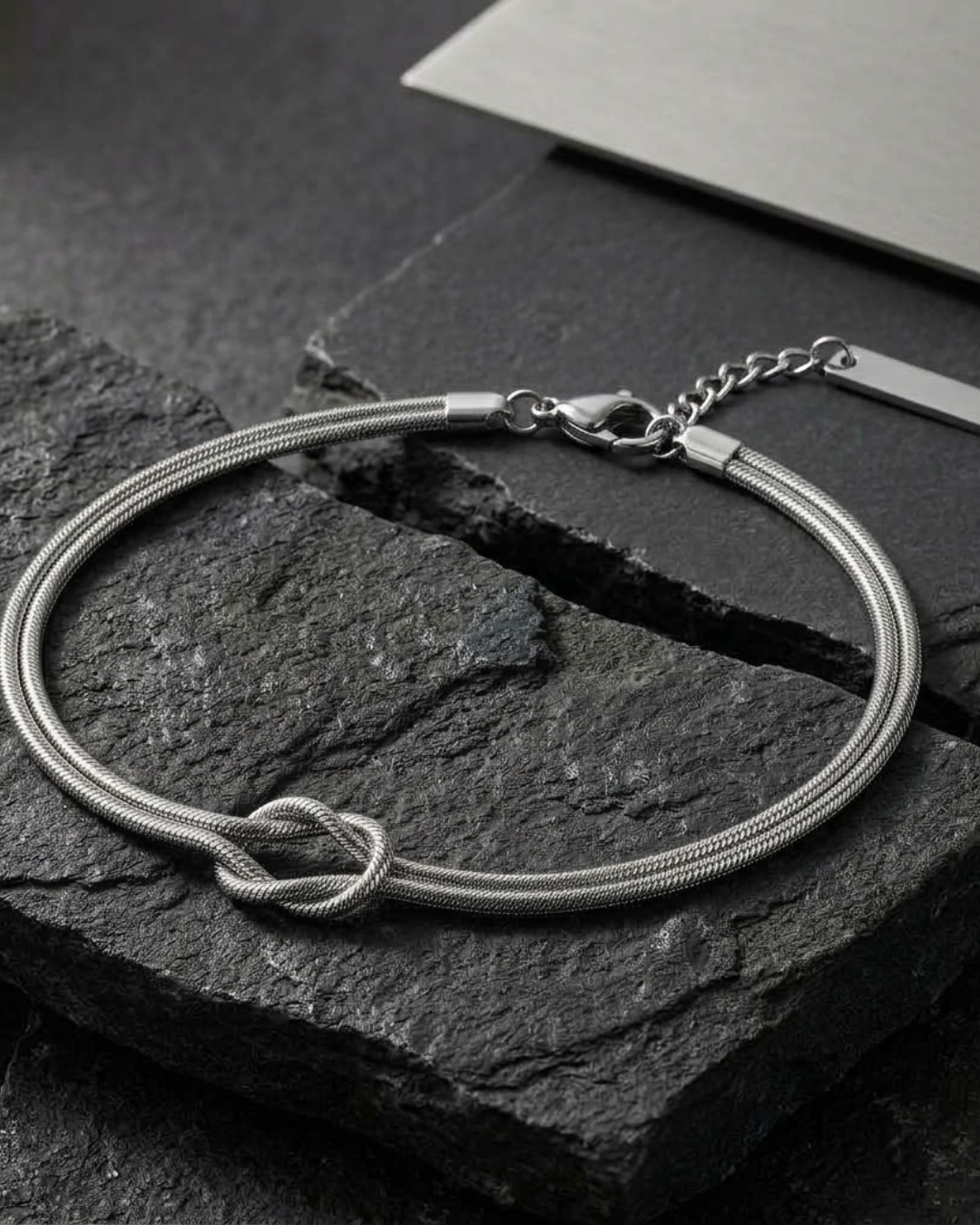 Infinity-knooparmband voor heren