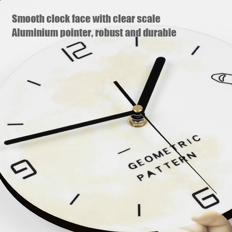 Astronauten wandklok - MDF ontwerp met stil uurwerk