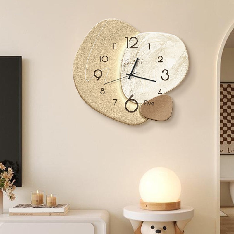 Onregelmatige wandklok - Scandinavisch geometrisch ontwerp