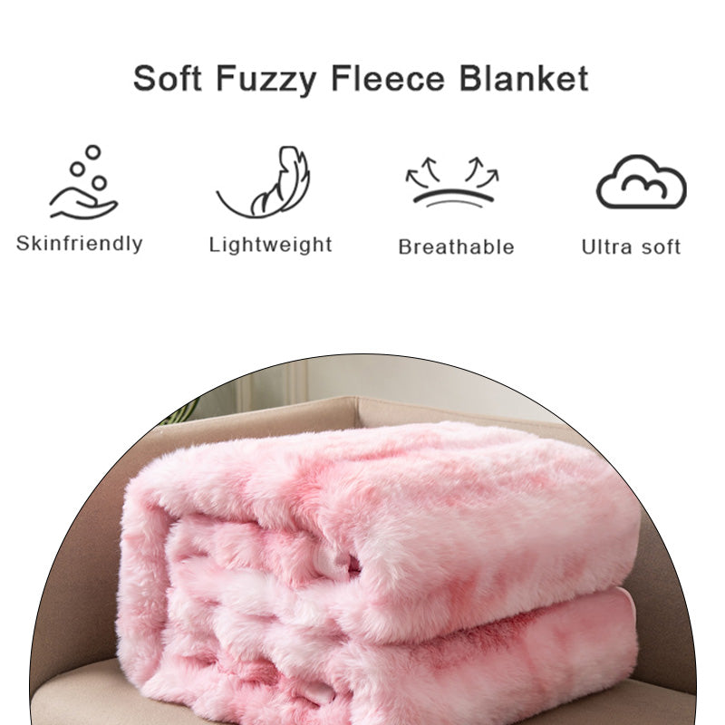 Tie-dye fleecedeken - Zachte polyester microvezel