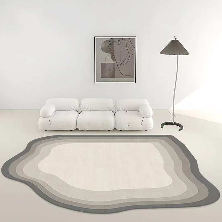 Onregelmatig vloerkleed - Polyester met TPR antislip