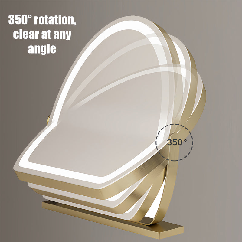 Ovale LED make-upspiegel - 3 lichtstanden met touchdimmer