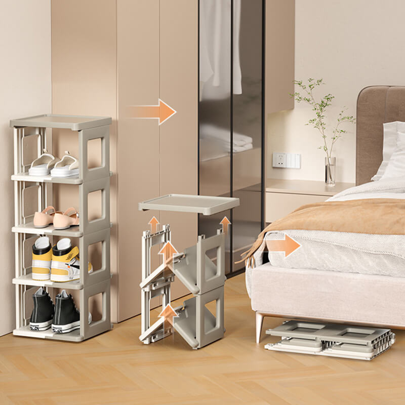 Smal opvouwbaar schoenenrek - 3, 5 of 7 niveaus