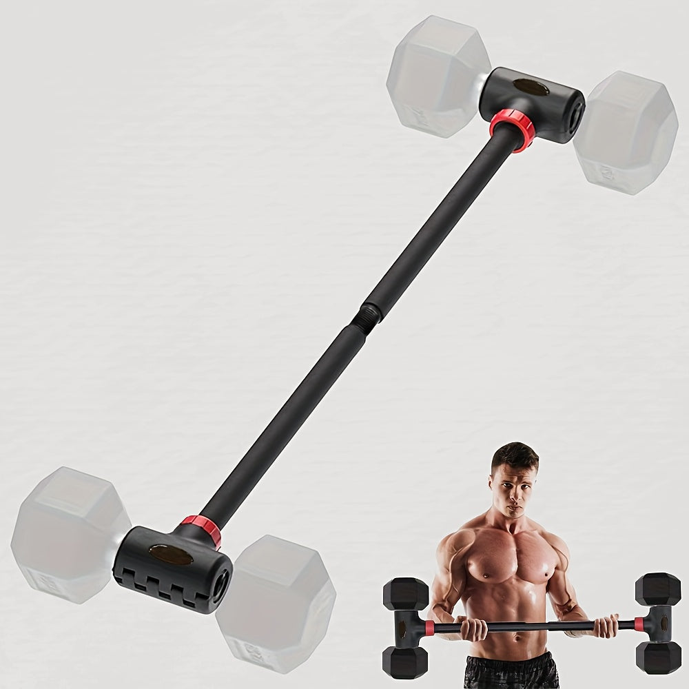 Stalen Dumbbell-naar-Halterstang Converter - Tot 90,72 kg