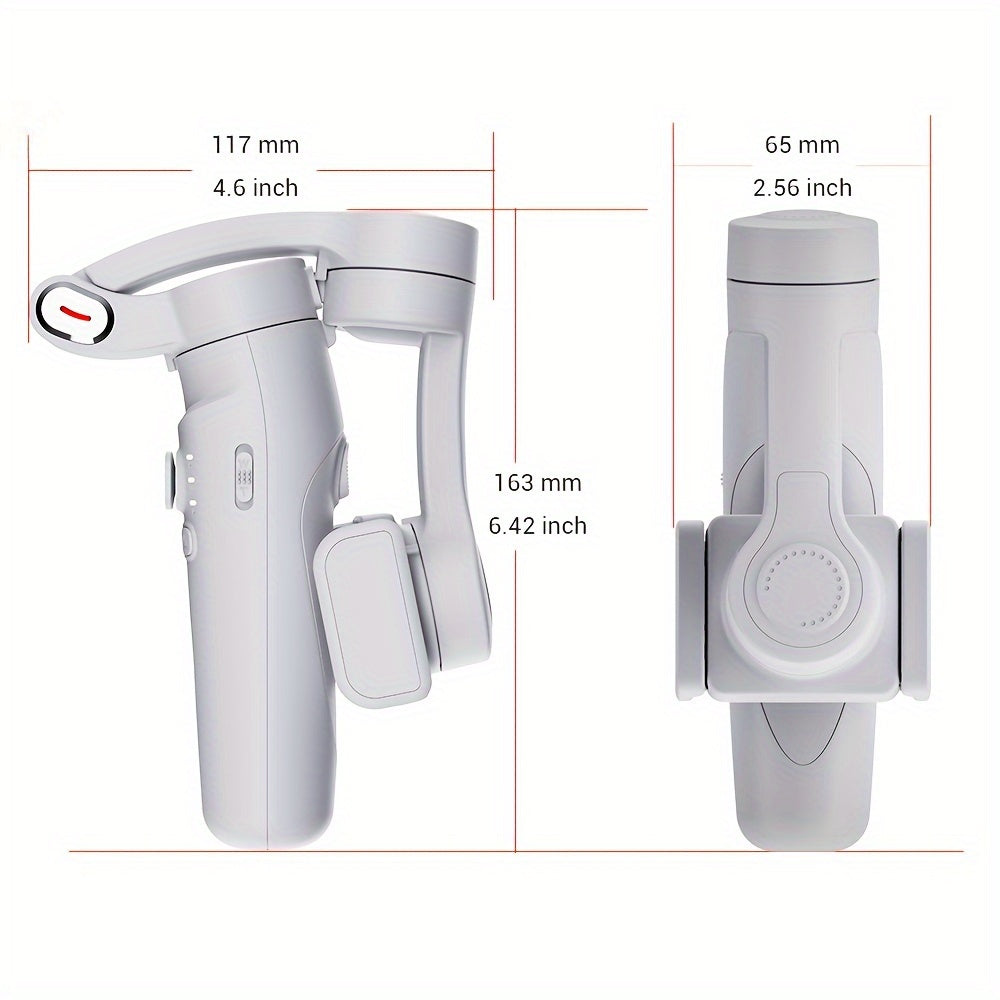 Opvouwbare 3-assige smartphonegimbal met gezichtsvolging