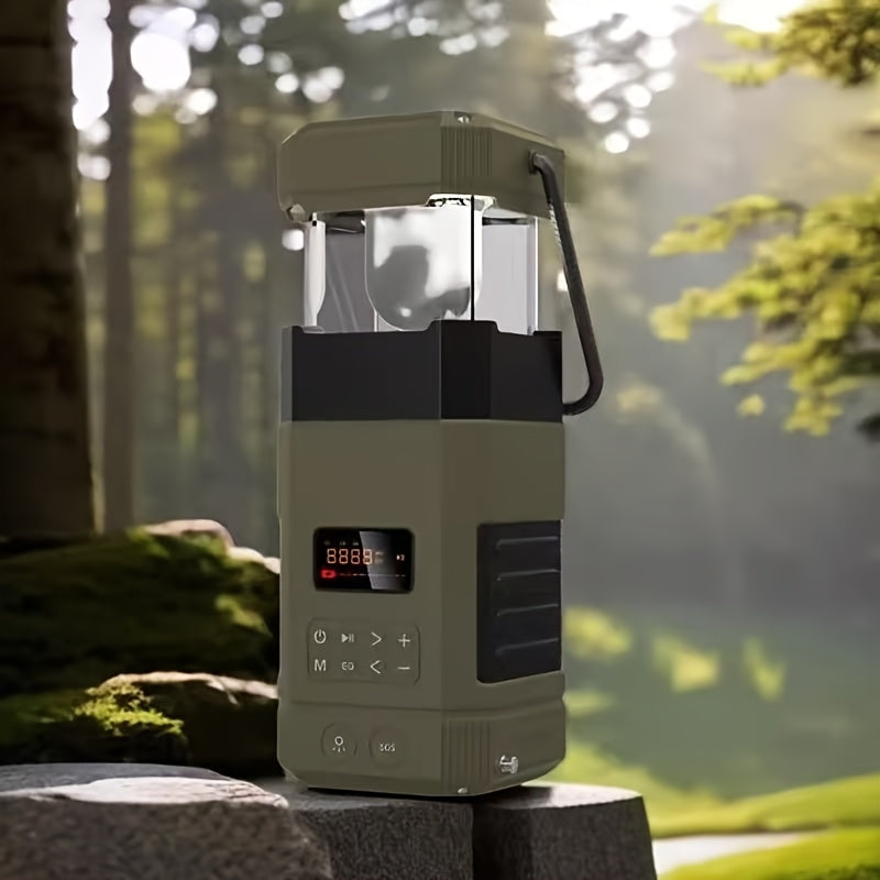 Noodradio met campinglamp, zonnepaneel en 5000mAh-powerbank