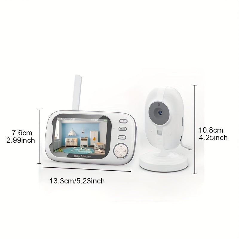 HD-videobabyfoon met infraroodnachtzicht en tweerichtingsaudio