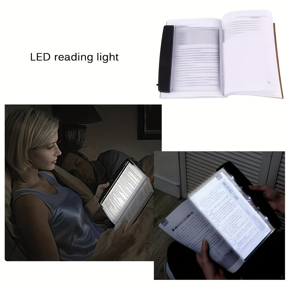 Platte draagbare LED-leeslamp met wit licht