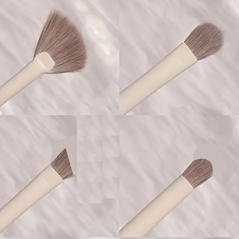 Zachte ovale make-upkwastenset - 10 stuks