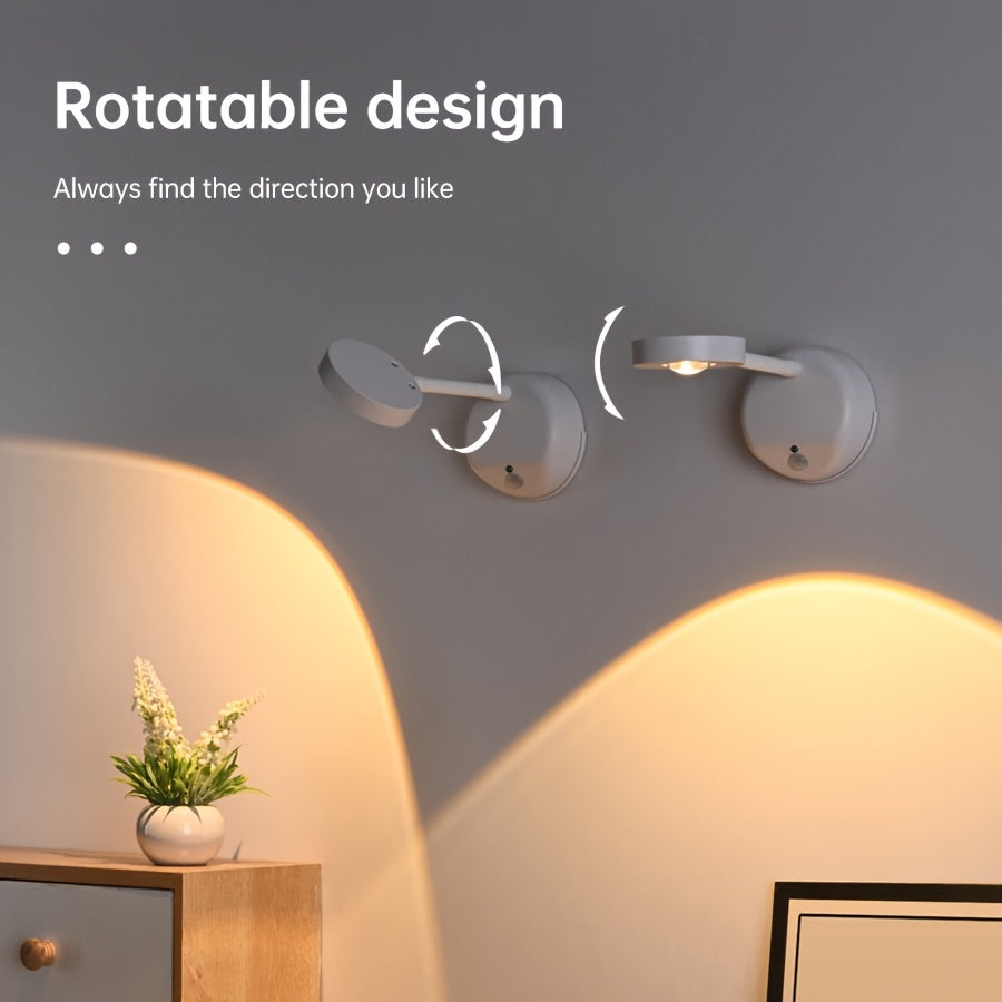 USB-oplaadbare LED-wandlamp met afstandsbediening