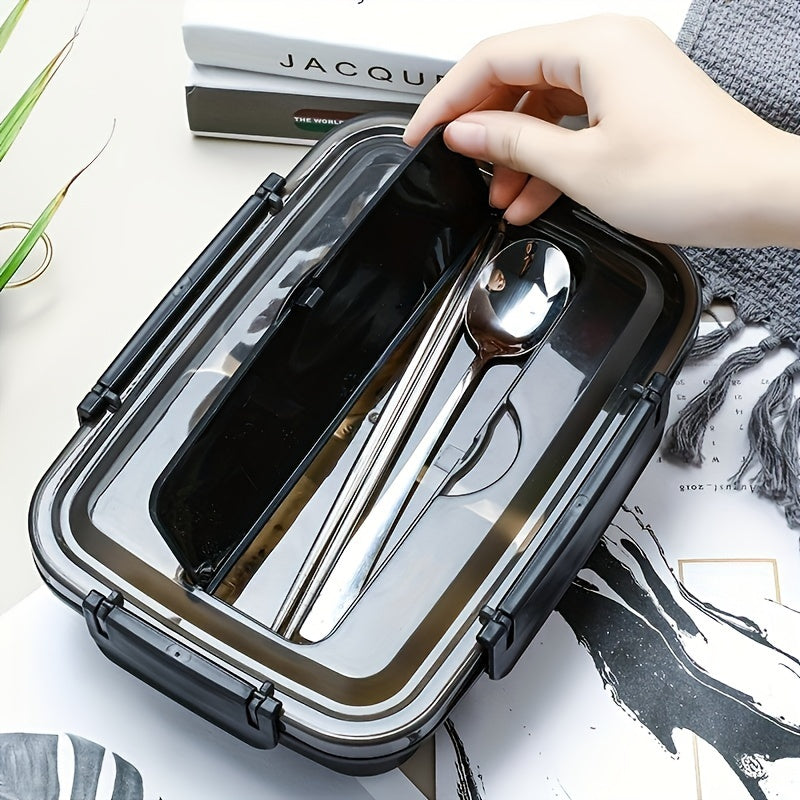 Roestvrijstalen lunchbox met 3 compartimenten