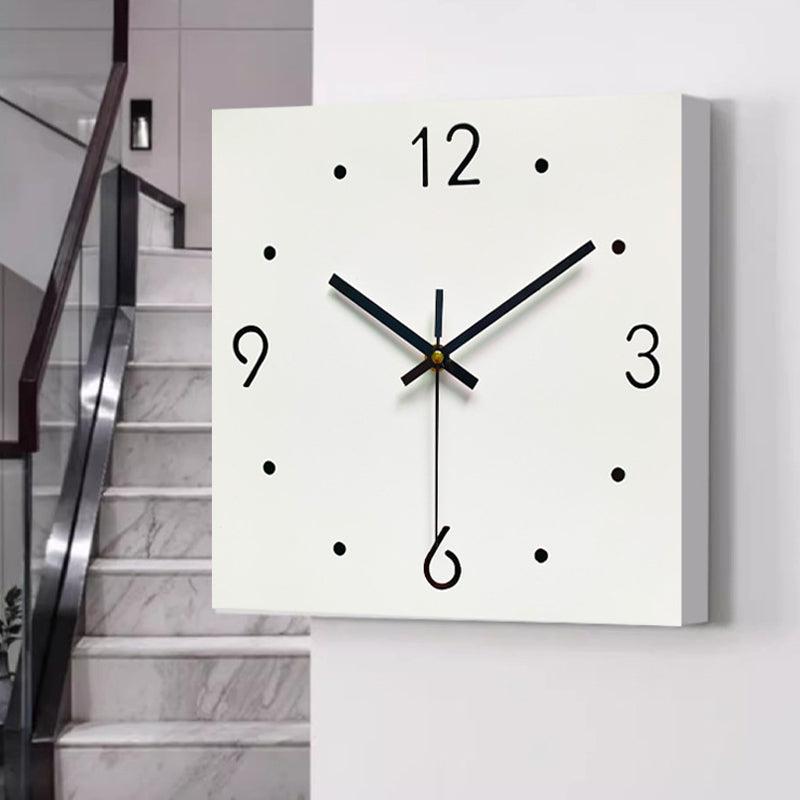 Dubbelzijdige hoekklok - Metaal met vloeiend uurwerk