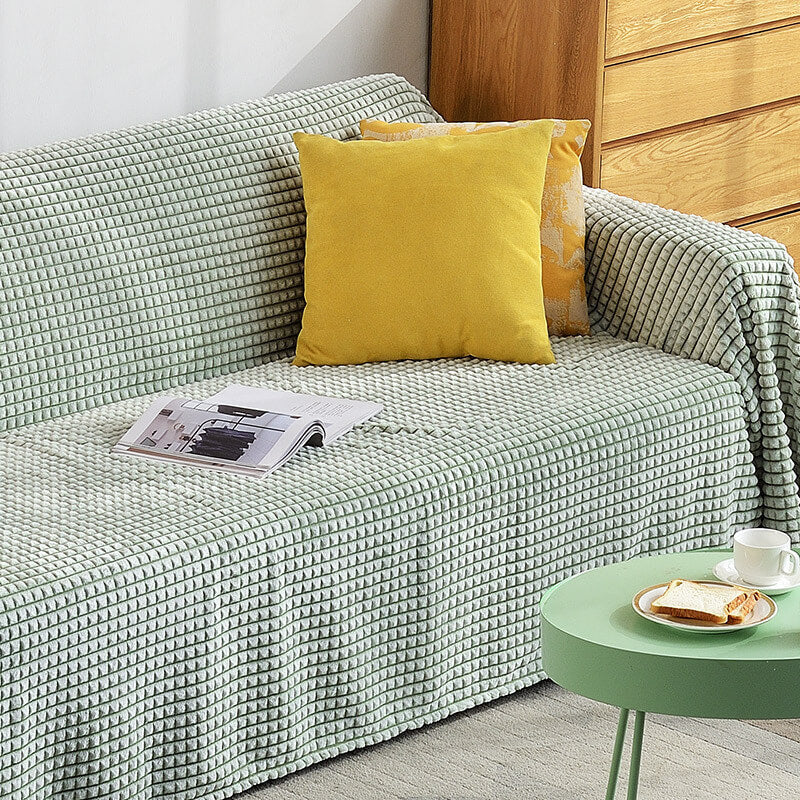 Flanellen bankplaid - Dubbelzijdige polyester microvezel