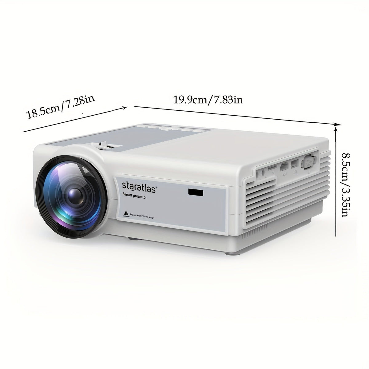 Draagbare native 1080p-projector met wifi en 4K-ondersteuning