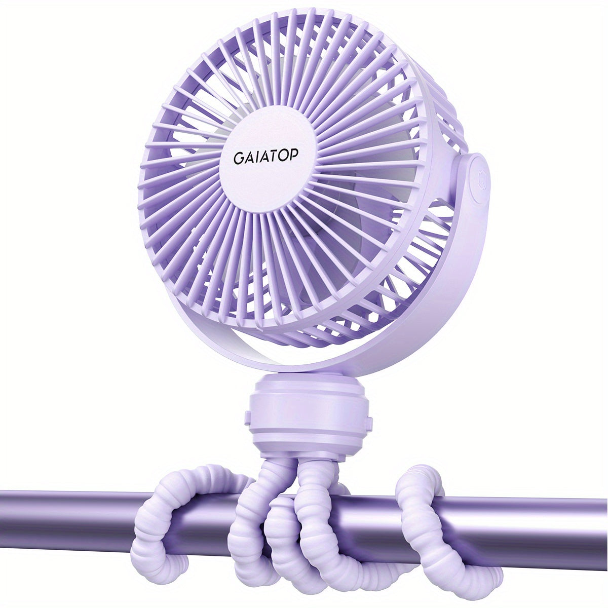 Oplaadbare mini-kinderwagenventilator met flexibele poten