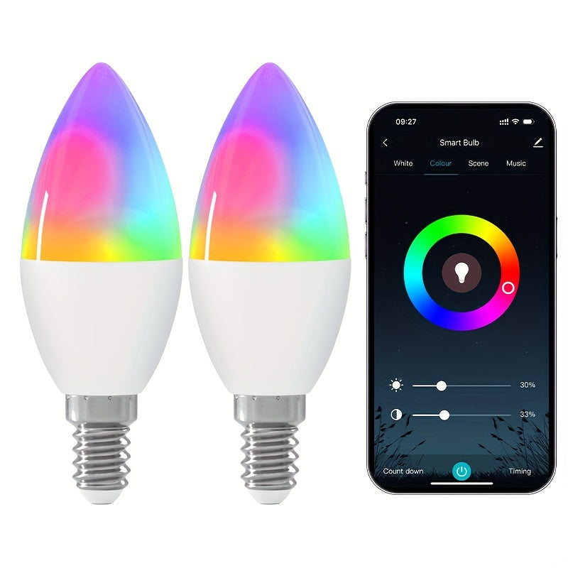 Slimme RGB E14-kaarslamp met appbediening