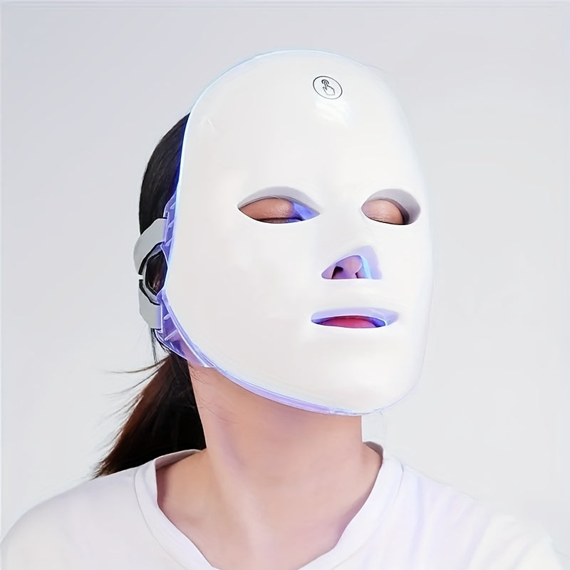 Draadloos LED-gezichtsmasker met 7 kleuren