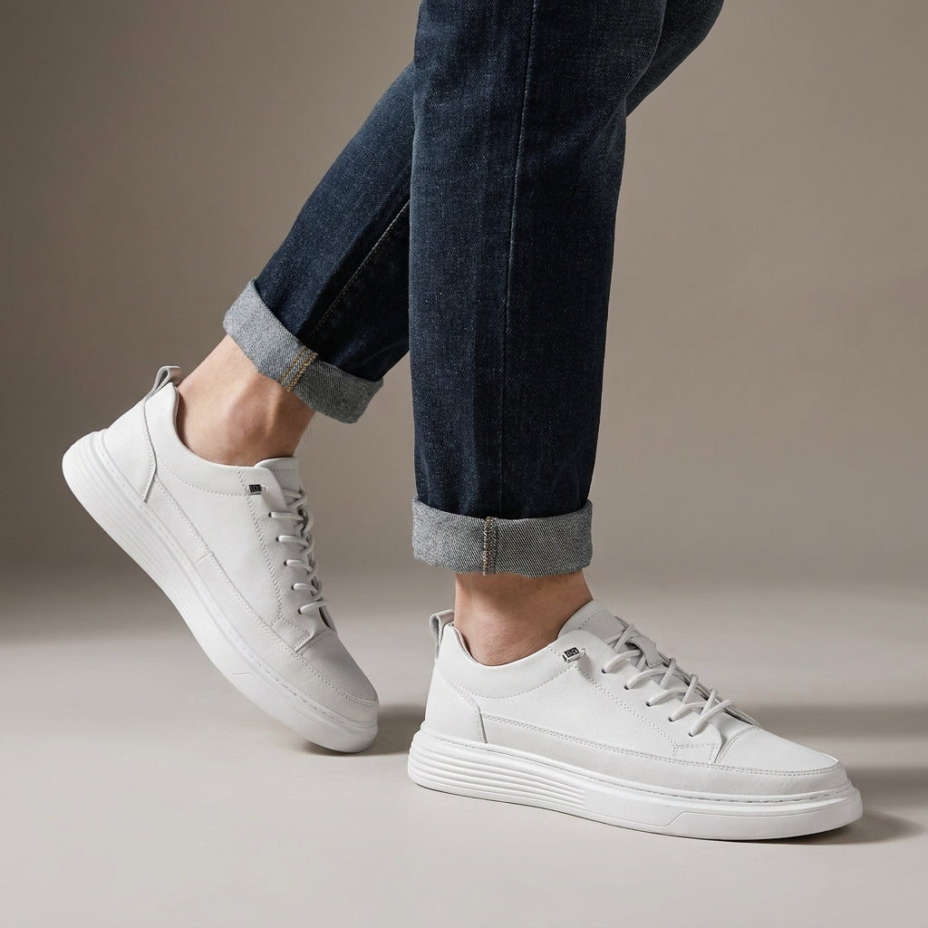 Zwarte lage sneakers voor heren