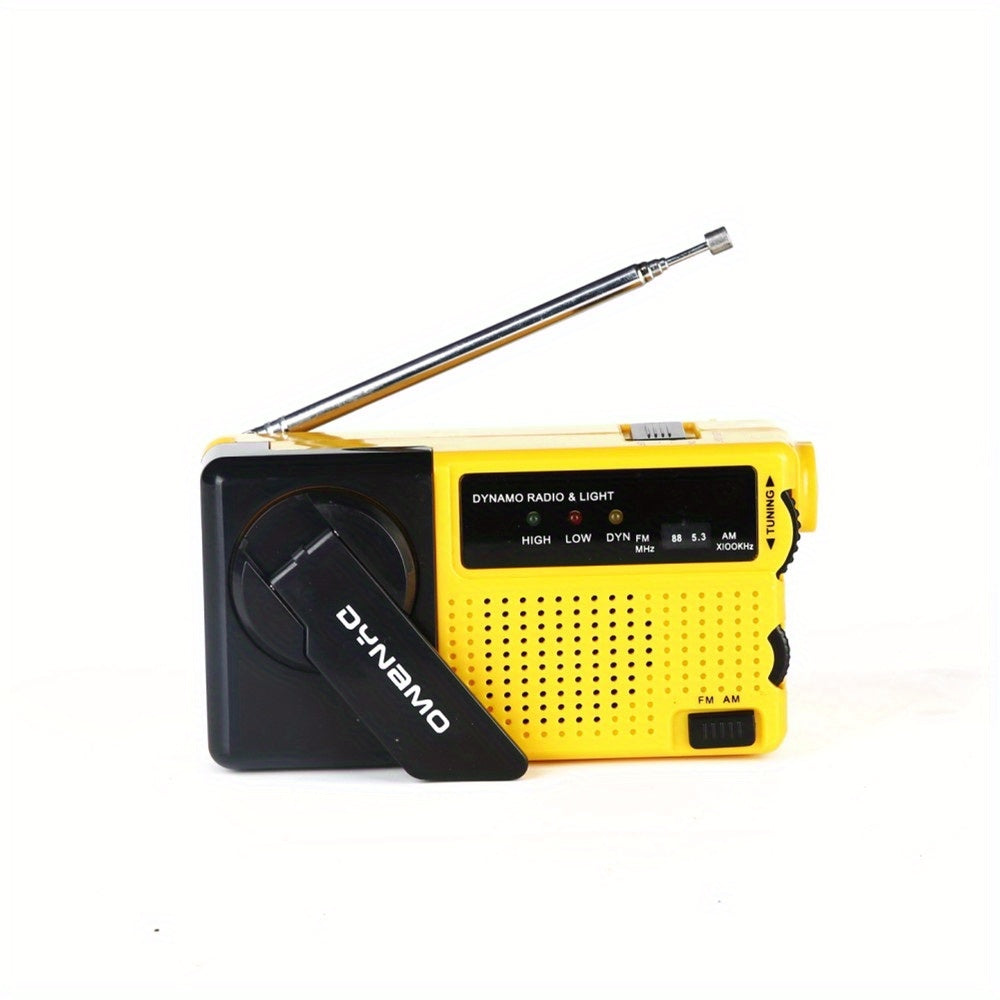 Noodradio met handslinger, zaklamp en sirene