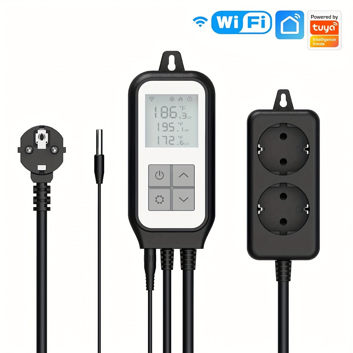 Slimme wifi-controller voor temperatuur en luchtvochtigheid