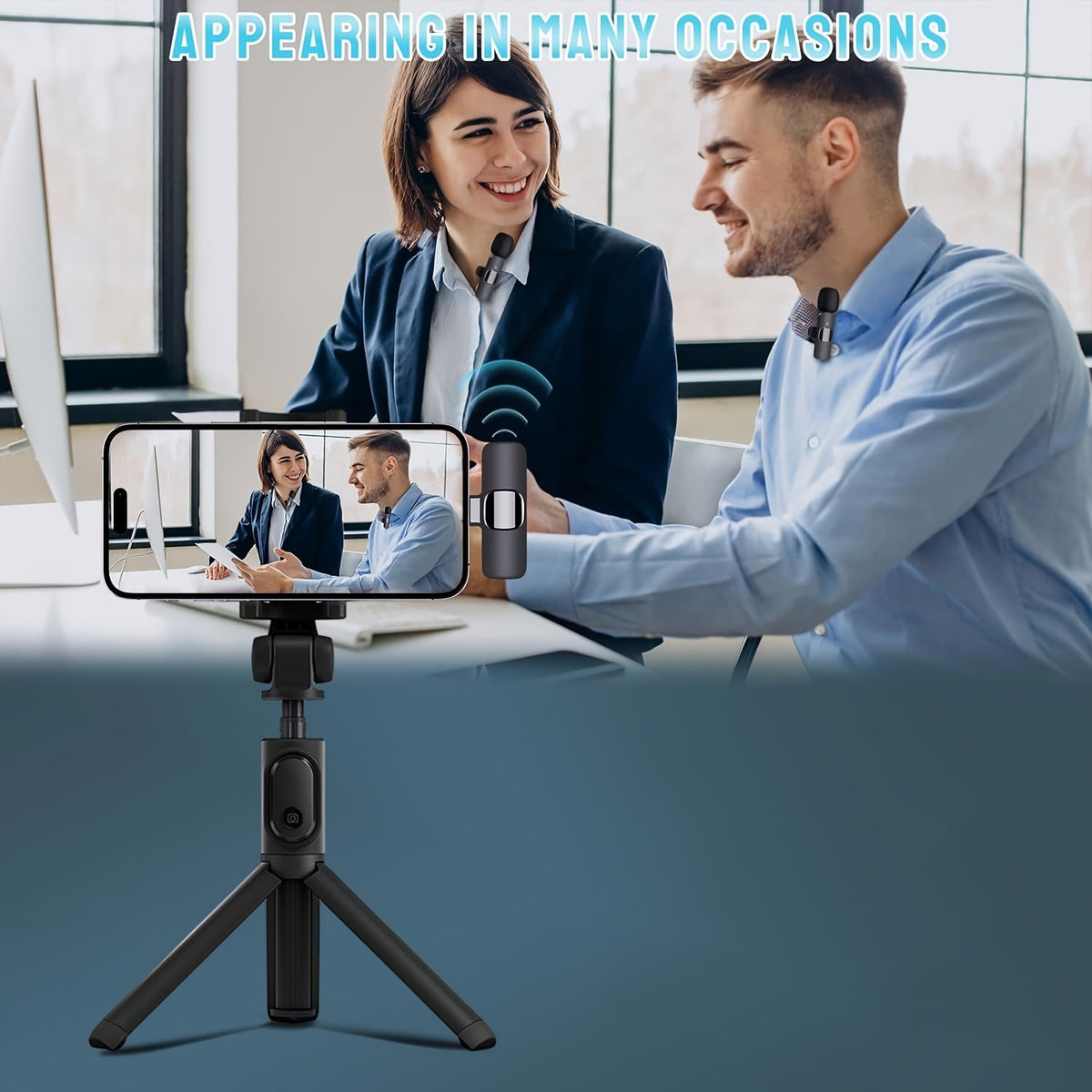 Draadloze lavaliermicrofoon met USB-C-aansluiting