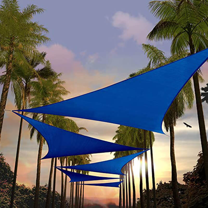 Driehoekig Waterbestendig Schaduwdoek voor Terras en Tuin