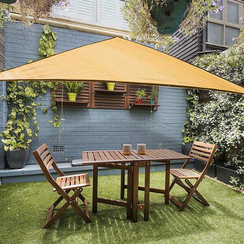 Driehoekig Waterbestendig Schaduwdoek voor Terras en Tuin