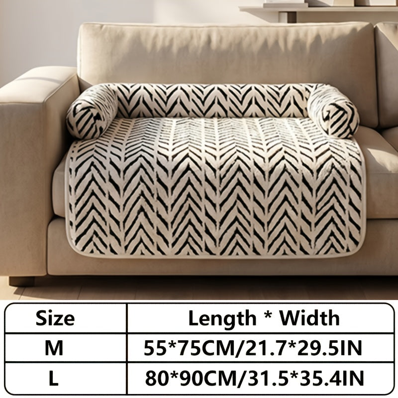 Pluche Huisdierbed met Opstaande Rand en Antislip Onderzijde
