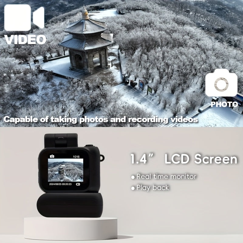 Compacte 1080p digitale camera met LCD-scherm
