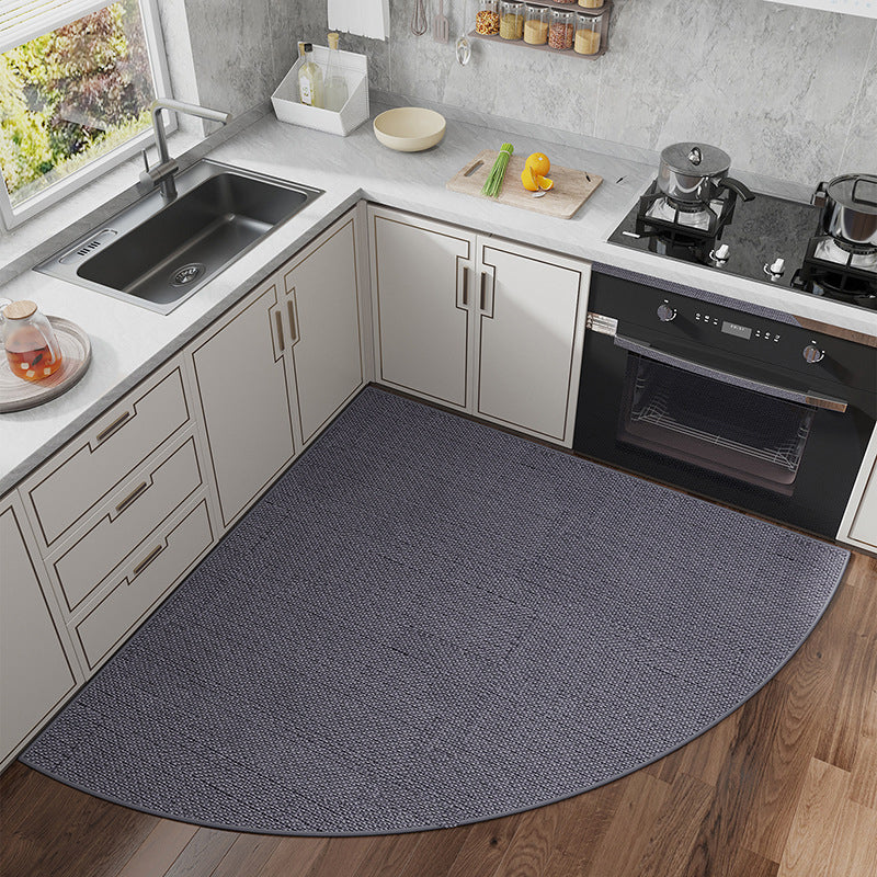 Waaiervormig hoekvloerkleed - Polyester met rubberen rug