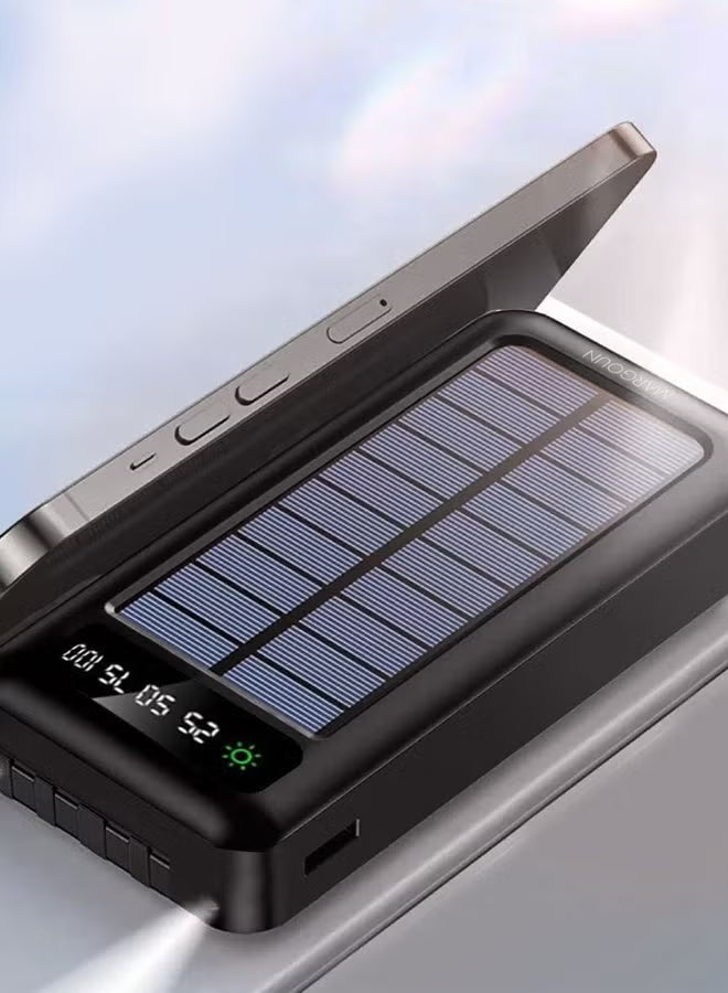 Solar powerbank van 20.000 mAh met dubbele USB-uitgang