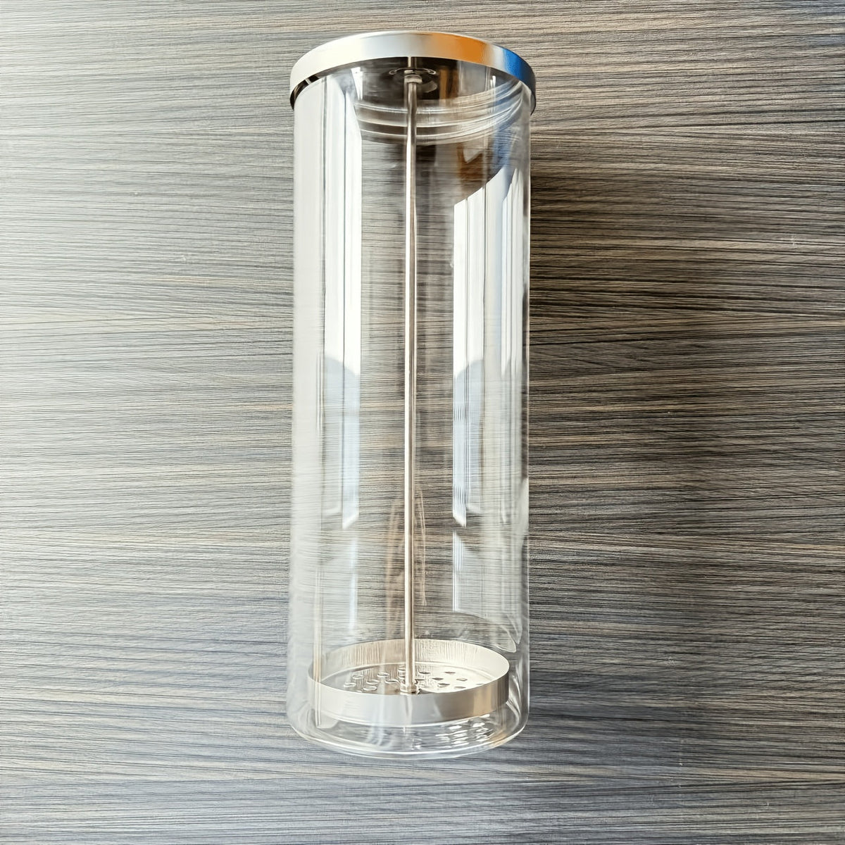 Desinfectiepot voor beautytools van glas en roestvrij staal