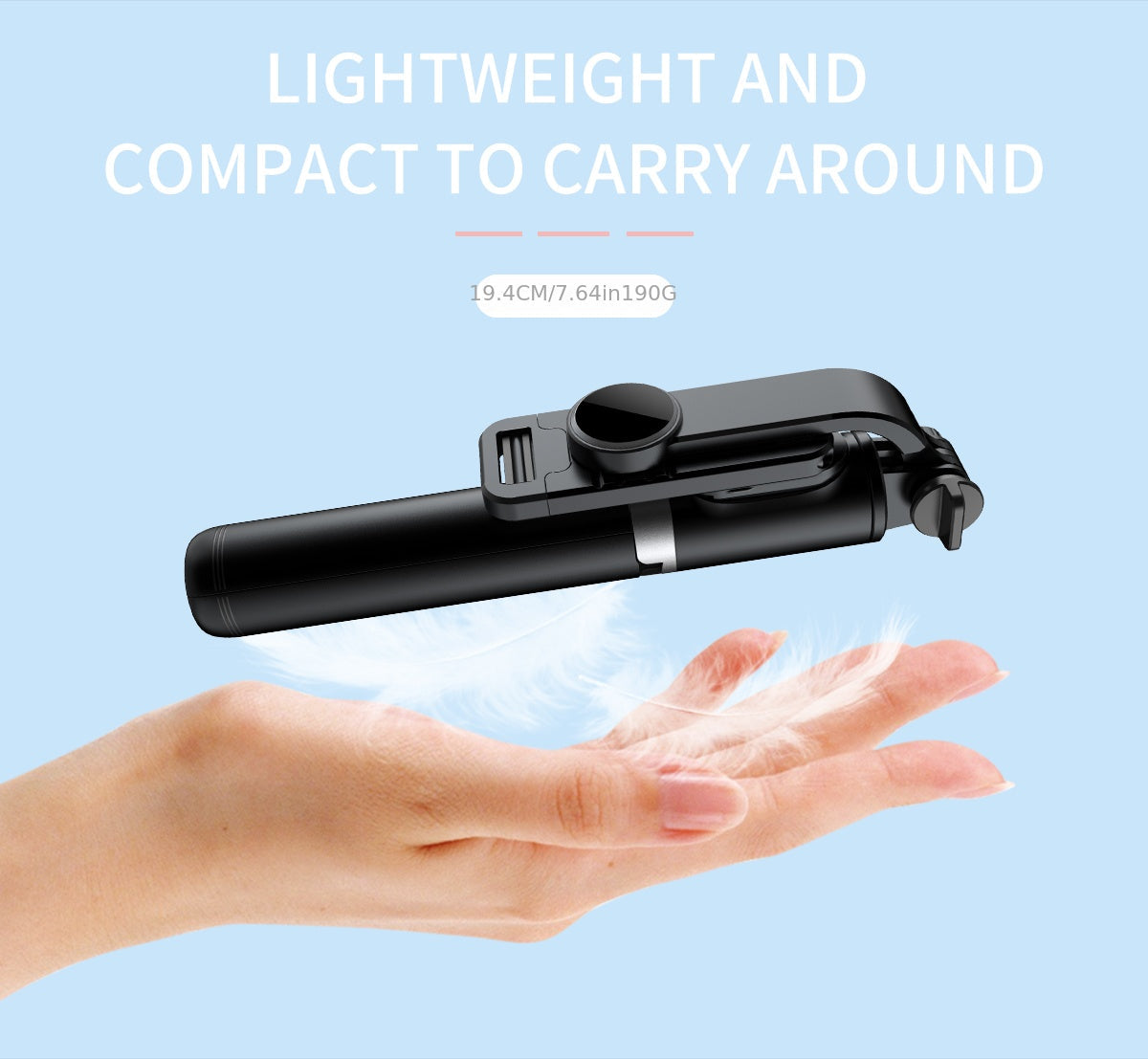 Uitschuifbare selfie-stick en smartphone­statief – 101,6 cm