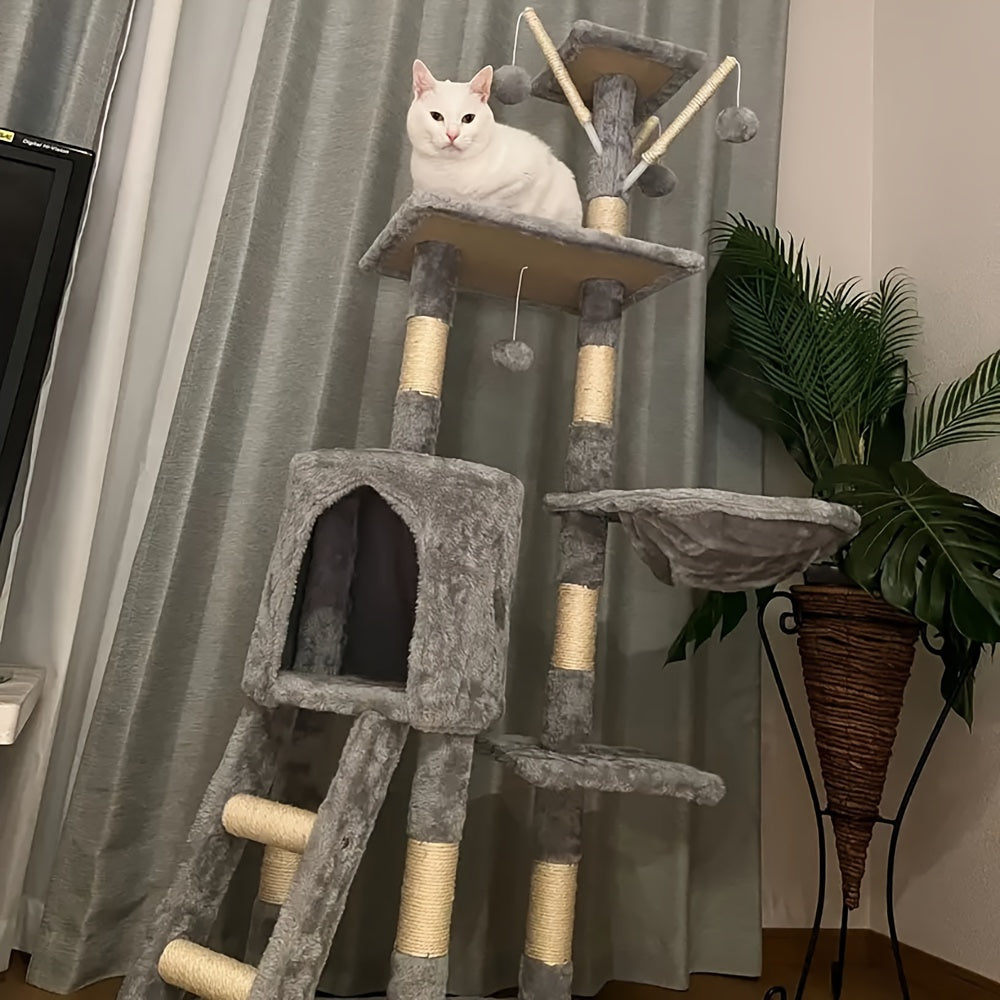 Multilevel Kattentoren met Krabpaal en Rustplatforms