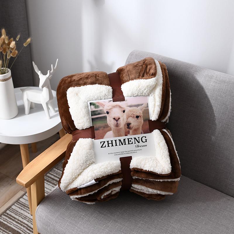 Omkeerbare Sherpa plaid - Flanel en pluizig fleece