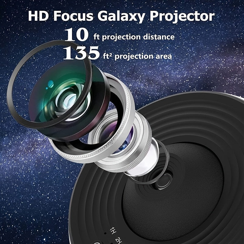 360 graden draaiende sterrenprojector met 12 projectiefilms